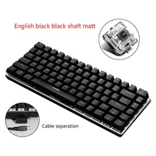 Ajazz AK33 82 Keys Mechanical Keyboard Russian/English Layout Gaming Keyboard RGB Backlight Switch Wired Keypad