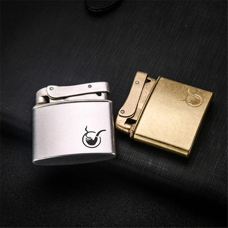 Honest Copper Cigarette Lighter Gasoline Vintage Kerosene For oil Lighter Grinding Wheels Fire Lighter Retro Windproof Lighter