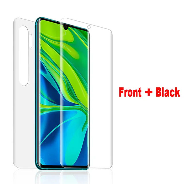 Front Back Film Полностью Гидрогелевая пленка для xiaomi Red mi Note 7 8 K20 Pro 8T Защитная пленка для экрана xiaomi mi A3 K30 9T Note 10 Pro стекло для объектива камеры - Цвет: Front Back Film