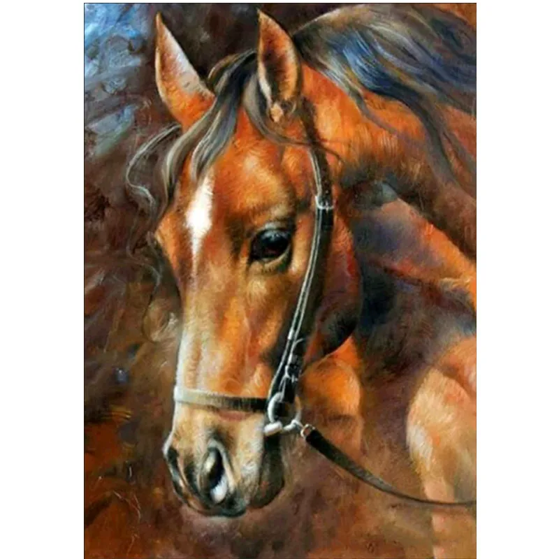 

5d diamond painting animal cross stitch diamond embroidery horse full diamond display diamond mosaic kit decoration