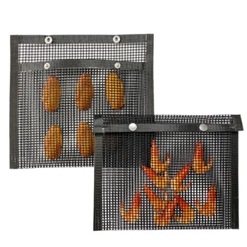 

Non-Stick Mesh Grilling Bag For Outdoor Picnic Tool Reusable and Easy to Clean Non-Stick BBQ Bake Bag Barbecue Accessories