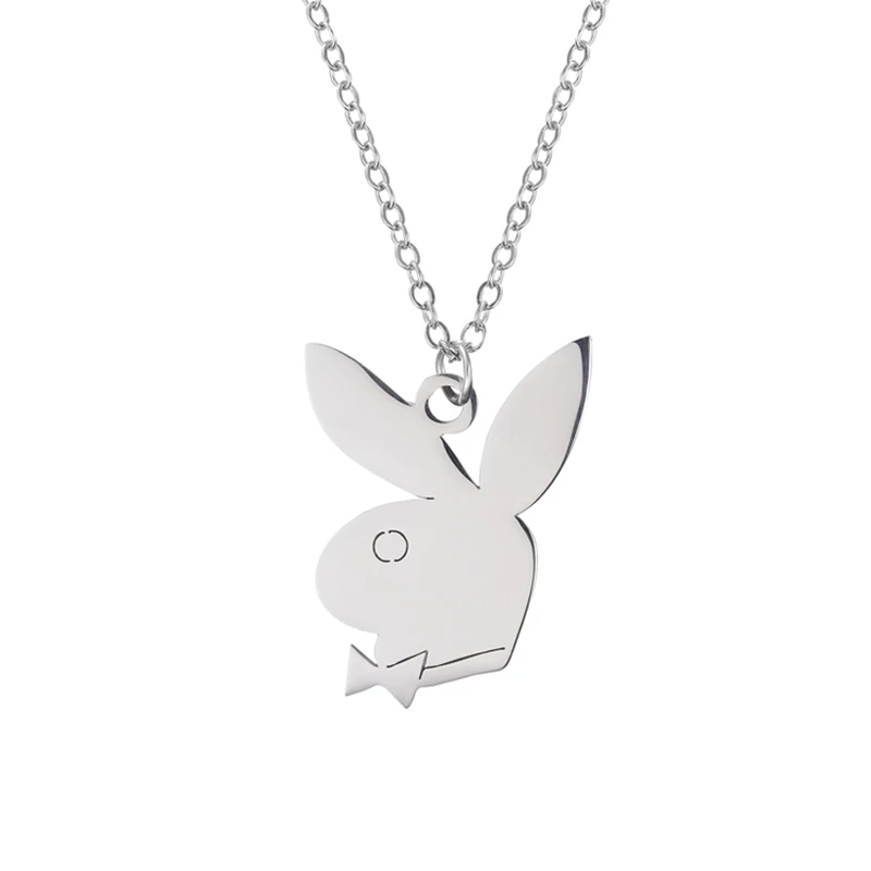 Billie Eilish Pendant Necklace Link Chain Stainless Steel Lock Pendant Necklace Couple Gifts