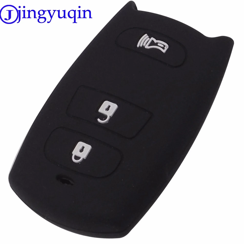 Jingyuqin 10 шт. для Toyota Carnival Keyless держатель пульт дистанционного управления 3 кнопки силиконовый ключ дистанционного управления чехол Защищенный