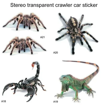 

3D Car Sticker Simulation Animals Bumper Retrofit Stickers for Spider Gecko Scorpions