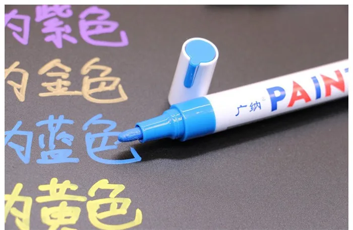 Blue marker 68pcs 68 шт. водостойкая Перманентная маслянистая Краска Маркер ручка автомобильные шины протектора CD металлическая маркировка деревянная школа искусства Graffti Канцтовары 12 цветов - Цвет: Blue marker 68pcs