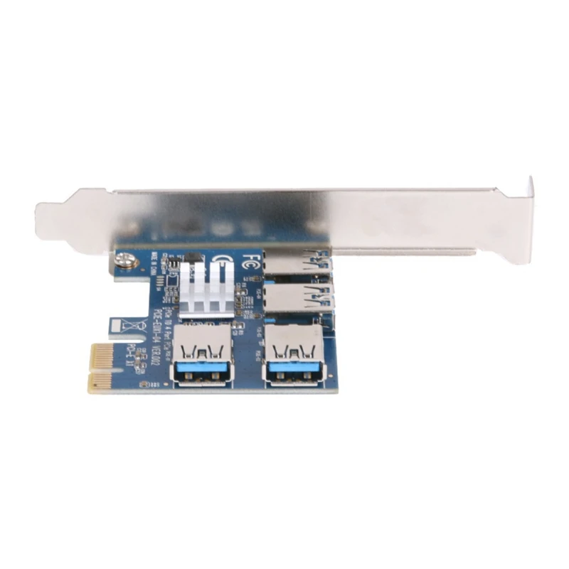 Адаптер Pci-E на Pci-E 1 поворот 4 слота Pci-Express 1X на 16X Usb 3,0 для майнинга специальный Райзер карта расширения Pcie конвертер для B