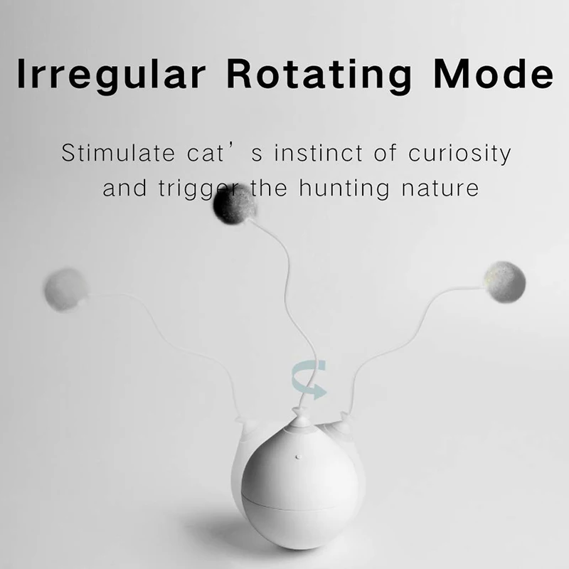 Электрическая игрушка для кошки, шарик, перо, игрушка, самокатающийся мяч, хороший друг для кошки