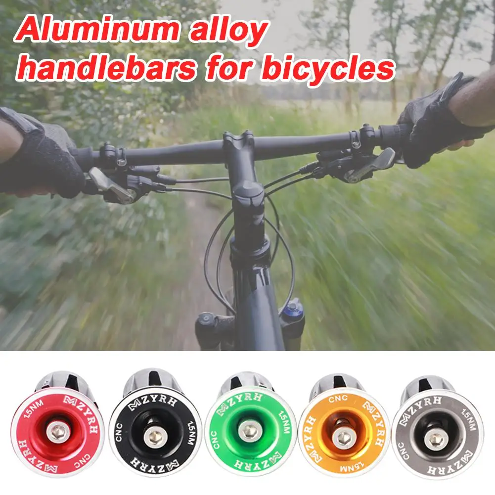 Outdoor Cycling Tackles MTB Mountain Road Bike Handlebar Cap Grips Lock-on Cover Aluminum Alloy Handlebars for Bicycles