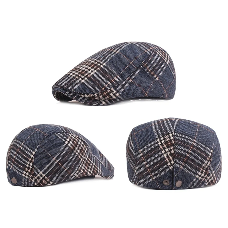 Fashion Octagonal Cap Newsboy Beret Hat Autumn And Winter Hats For Men's International Superstar Jason Statham Male Models