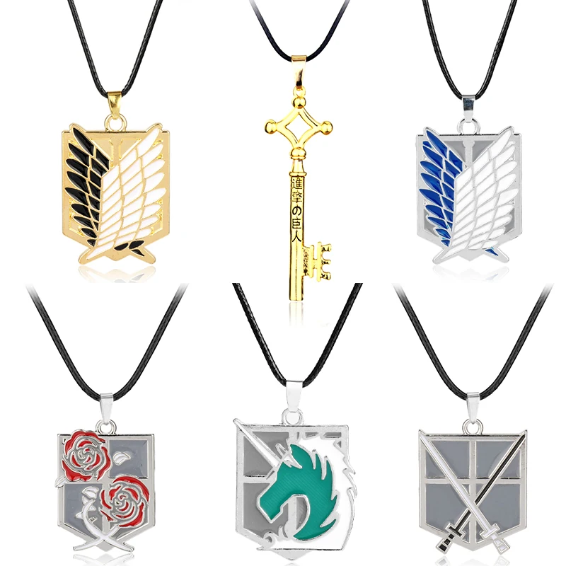 Titans Attack Necklace Attack Titan Pendant Key Attack Titan