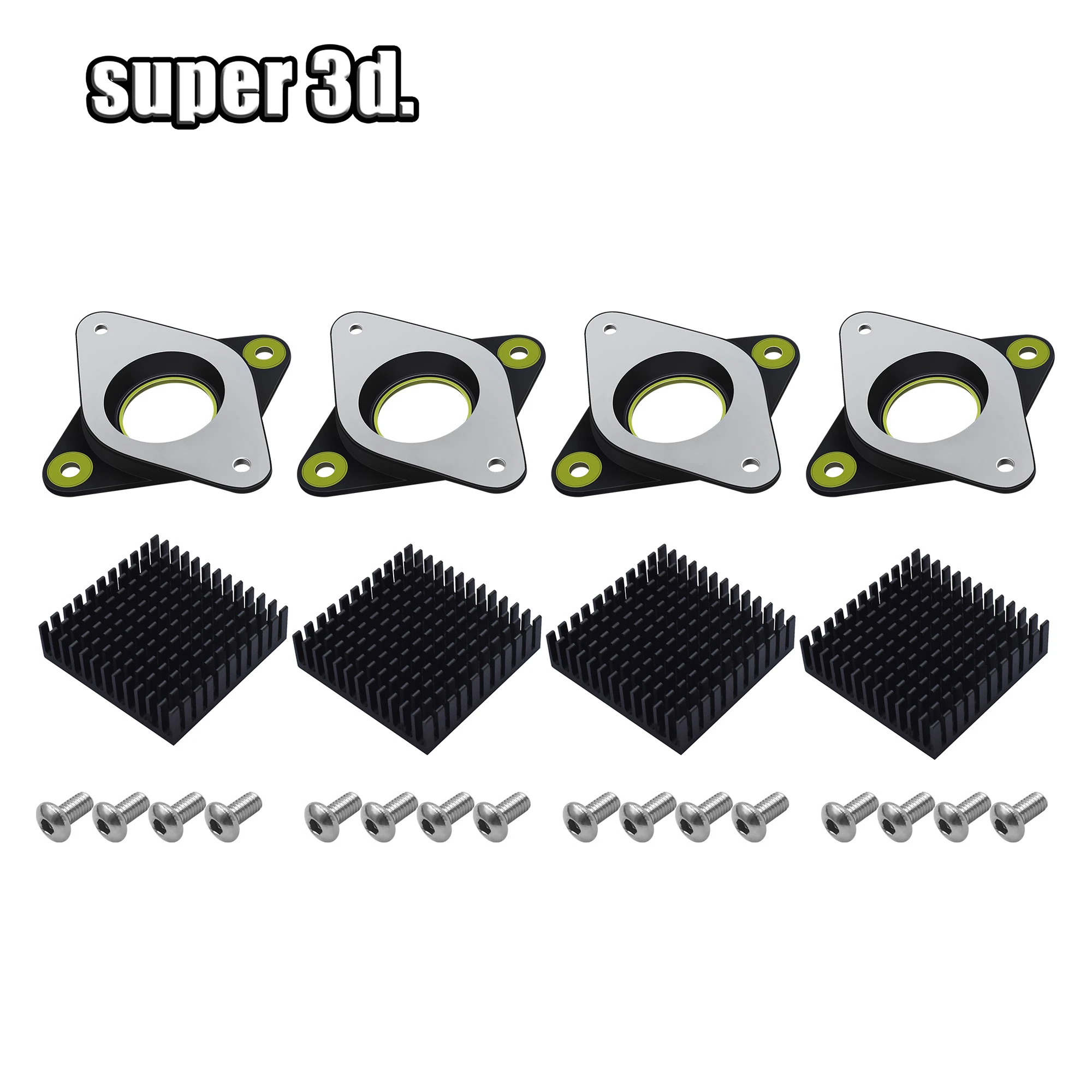 Size : 1 Heatsink NEMA 17 Stepper Damper Motor Meal&Rubber Vibration Shock Absorber for 42 Stepper Motor 3D Printer Parts 3D Printing Accessories Size : 5 Heatsink Size : 1 Heatsink NEMA 17 Stepper Damper Motor Meal&Rubber Vibration Shock Absorber for 42 Stepper Motor 3D Printer Parts 3D Printing Accessories Size : 5 Heatsink