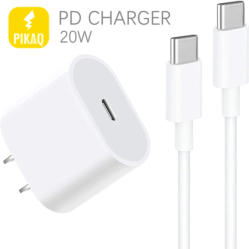PD Charger 20W Usb Type C Pd Quick Charging EU For iPhone 13 12 11 Xs Pro Max X 12mini Samsung Realme 8 Huawei | Мобильные телефоны