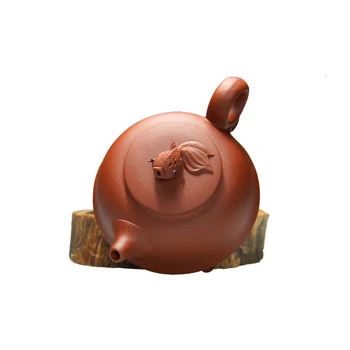 

Yixing Pot Handmade Teapot Tea Pots Original Mine Old Purple Handicrafts 220ML Five Authentic