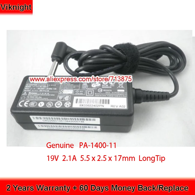 Натуральная AD6630 PA-1400-11 адаптер 19в 2.1A для ASUS EPC 1005 1101 1008HA UX30 EEE PC U20 UX30 ADP40PHAB EPC1008HA EXA0901XH