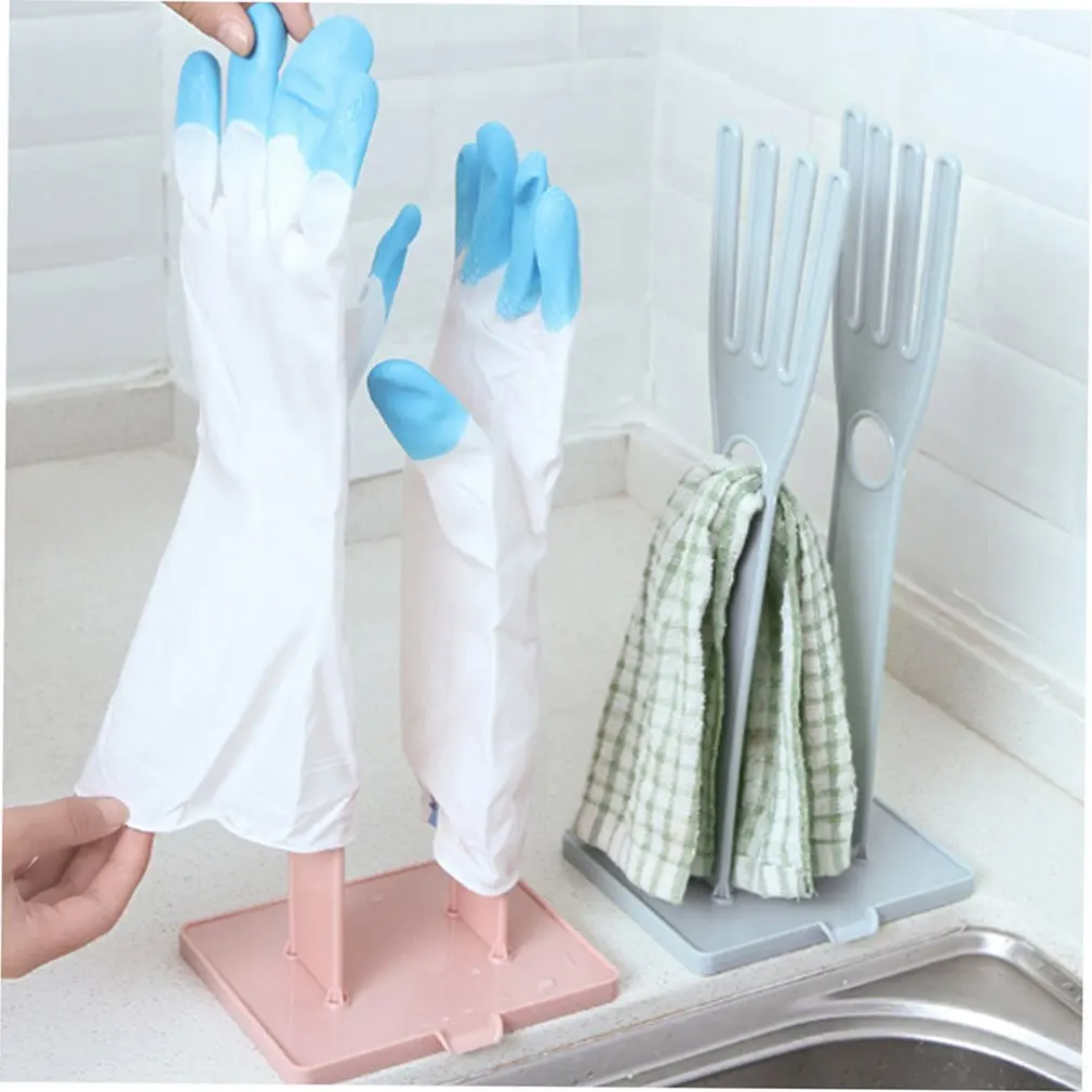 Кухонные многофункциональные резиновые перчатки, вешалка для хранения полотенец, подставка для сушки, Креативные кухонные принадлежности