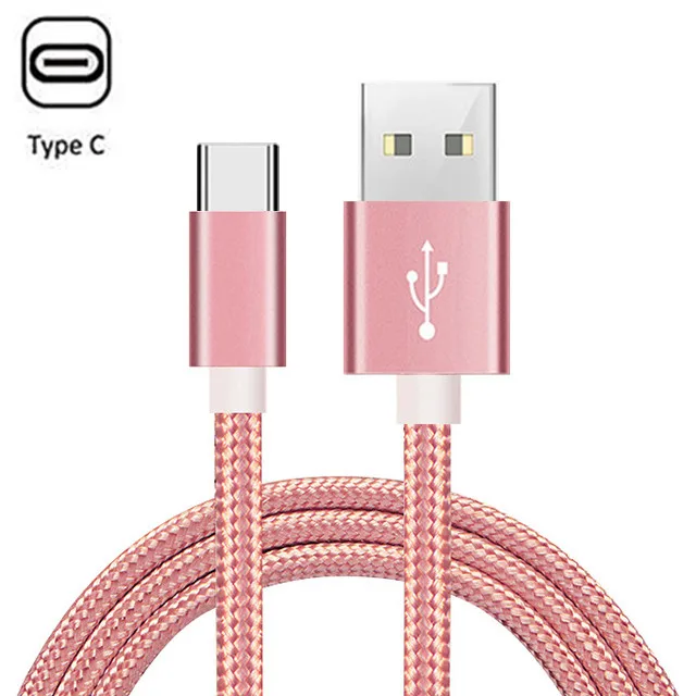 1 м 2 м кабель usb type C 3,1 зарядный кабель для Xiao mi Red mi Note 8 7 Pro mi 9 9t Pro Oneplus 7t 7 Pro USB-C Tipo-c Cabel - Цвет: pink