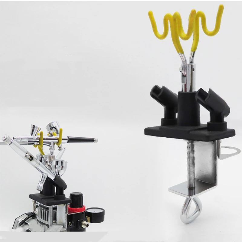 Горячая держатель аэрографа вмещает 4 зажима на столешнице настольная станция гравитационный Стенд Комплект