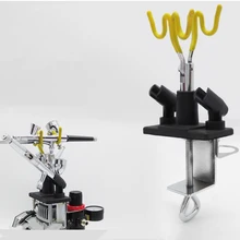 Горячая держатель аэрографа вмещает 4 зажима на столешнице настольная станция гравитационный Стенд Комплект