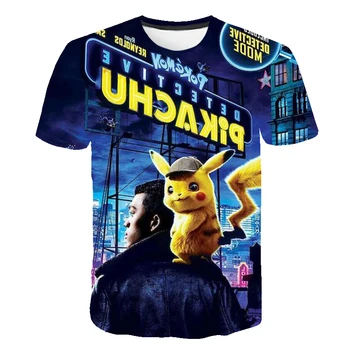 

Summer 3D Pokemon T-shirt kids clothes Japan Cartoon Pikachu t-shirt clothes boys clothes child Anime Harajuku fashion Street