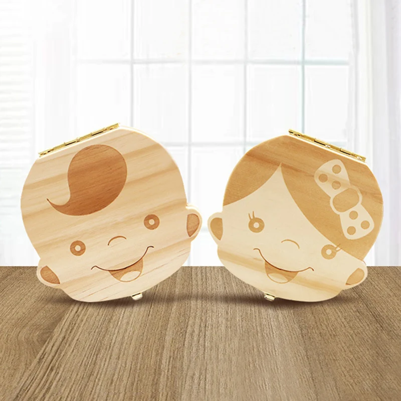 Cut Price Storage-Box Organizer Gift Wooden Keepsakes-Save Tooth Teeth Baby Umbilical Kids Lanugo ZemjAY8Y8