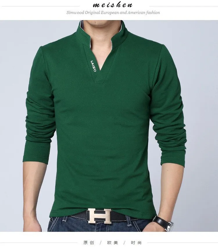 Хорошая Поп Мода Vogue мужская одежда сплошной цвет с длинным рукавом Camisetas Slim Fit Футболка Мужская хлопковая футболка мужские повседневные футболки