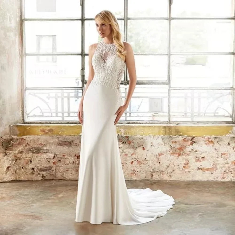 Robe de Mariage/Свадебные платья с открытыми плечами; коллекция года; цвет слоновой кости; простое атласное платье; Vestidos de Novia Princess Trouwjurken; сексуальное платье Abito Sposa