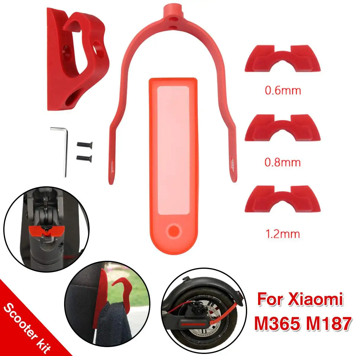 9Pcs Scooter Accessories For Xiaomi M365 M187 Pro Scooter Dashboard Cover Fender Bracket With 3 Damping Wrench Accessories Kit