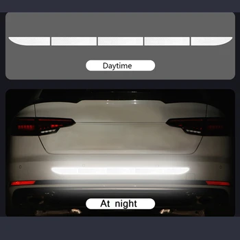 

Bumper Reflective tape Anti-collision Trim 90x3.5cm Auto Trunk Exterior