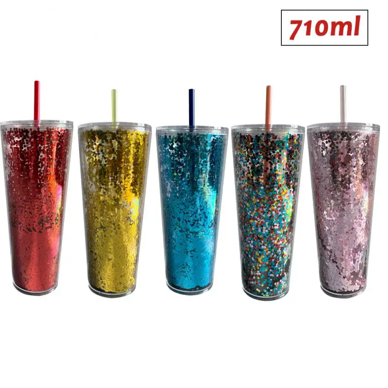 With Lids Tumblers Glitter Straws And Kids Cup Sequined Popping Pearl 12  Silicone Straws Crazy Straws for Kids with Name - AliExpress