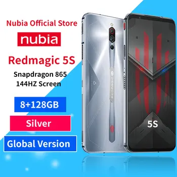 Перейти на Алиэкспресс и купить Глобальная версия Nubia Red magic 5S игровой смартфон 6,65 дюймAMOLED Redmagic 5S 5G игровой мобильный телефон Snapdragon 865 NFC