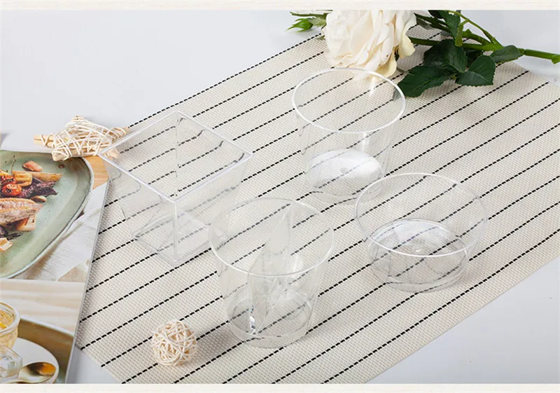 10 шт. высокое качество 130ml170ml180ml240ml творческий ручной работы diy десерт для пудинга льда крем желе Торт Декор пластиковые чашки