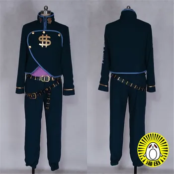 

JoJo's Bizarre Adventure 4 Nijimura Okuyasu Cosplay Costume Fashion Combat Uniform Suit Unisex Party Role Play Prop Clothing