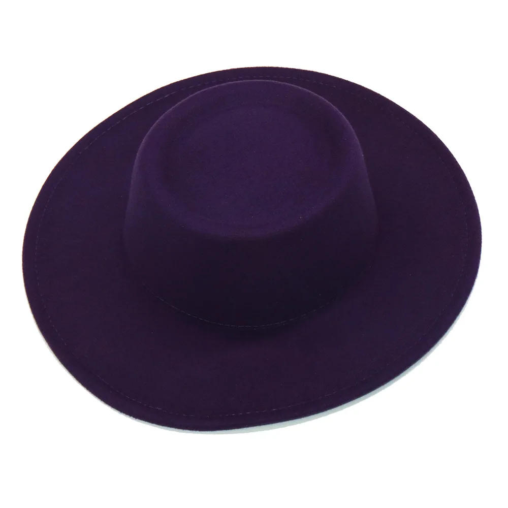 Fedora Hats Men Women 8.5CM Wide Brim Wool Felt Jazz Hats 2021 British style Dress Formal Panama Cap fedora cap Fedoras