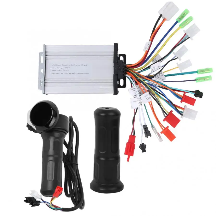 36v48v 800w Electric Bicycle Controller Lcd Display Throttle Grip Kit