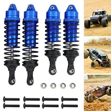 Amortiguador de aleación de aluminio ensamblado, choques delanteros y traseros de Metal de gran calibre para piezas 1/10 Slash 4x4
