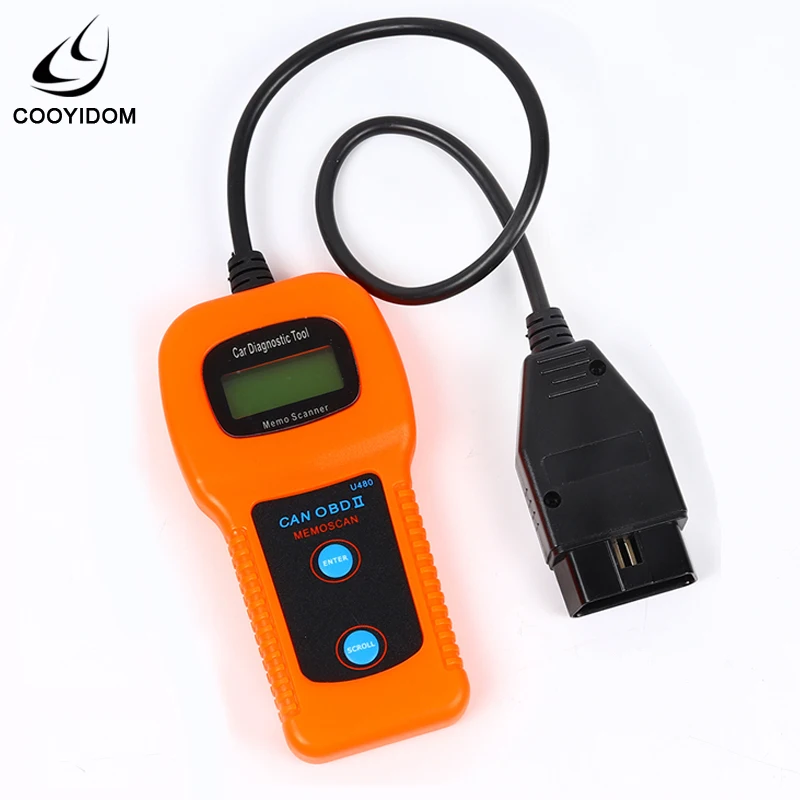 COOYIDOM U480 OBD2 CAN BUS/считыватель кодов двигателя U480 считыватель кодов U480 OBD2 OBDII автомобильный или грузовой Авто диагностический сканер двигателя