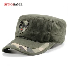 2019Men's армейские кепки шапки военные регулируемые Красная звезда плоская шляпа Открытый камуфляж хлопок камуфляж тактический Bone Trucker значок орел