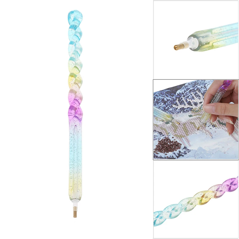 

1PC DIY Crafts Sewing Embroidery Tool 5D Round Diamond Point Drill Pen Painting Cross Stitch Accessories Sewing Household