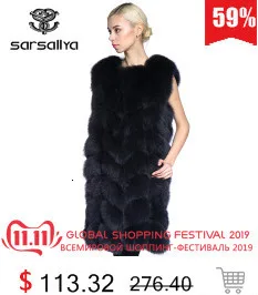 Cheap Real Fur Vests Long Winter Women Fur Vest Female Sleeveless Genuine Fur Vest Ladies Fashion Luxury Slim Warm High Quality 2019 2