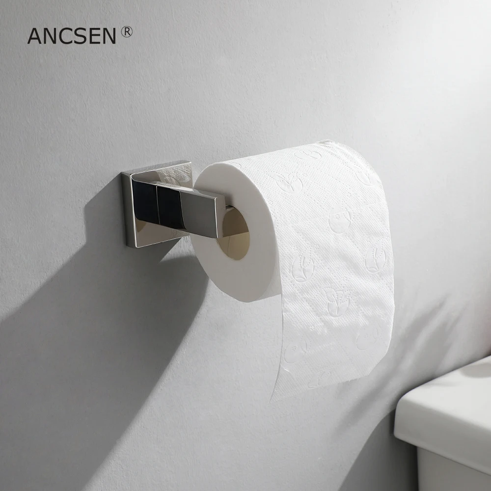 Зеркальный держатель рулона туалетной бумаги настенное крепление для