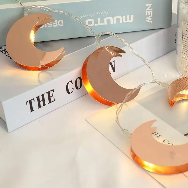 10LED Луна Форма свет гирлянда вечерние Свадебные Рождественские украшения для дома