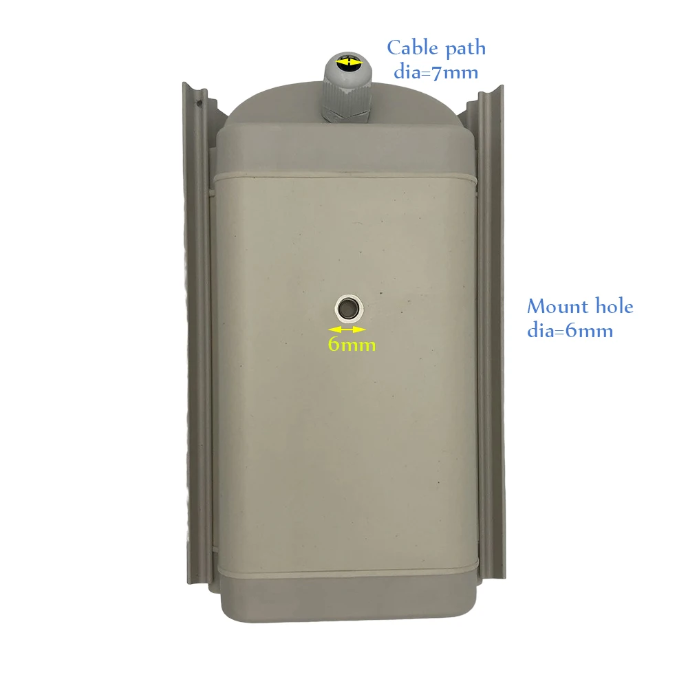 DIY Mini Clear Glass Window Surveillance CCTV Camera Housing Outdoor Waterproof Aluminium Cover Security Camera Protection Box