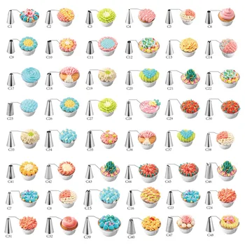 

Pieces Cake Decorating Nozzle Set Household Printed Fondant Cake Decorations