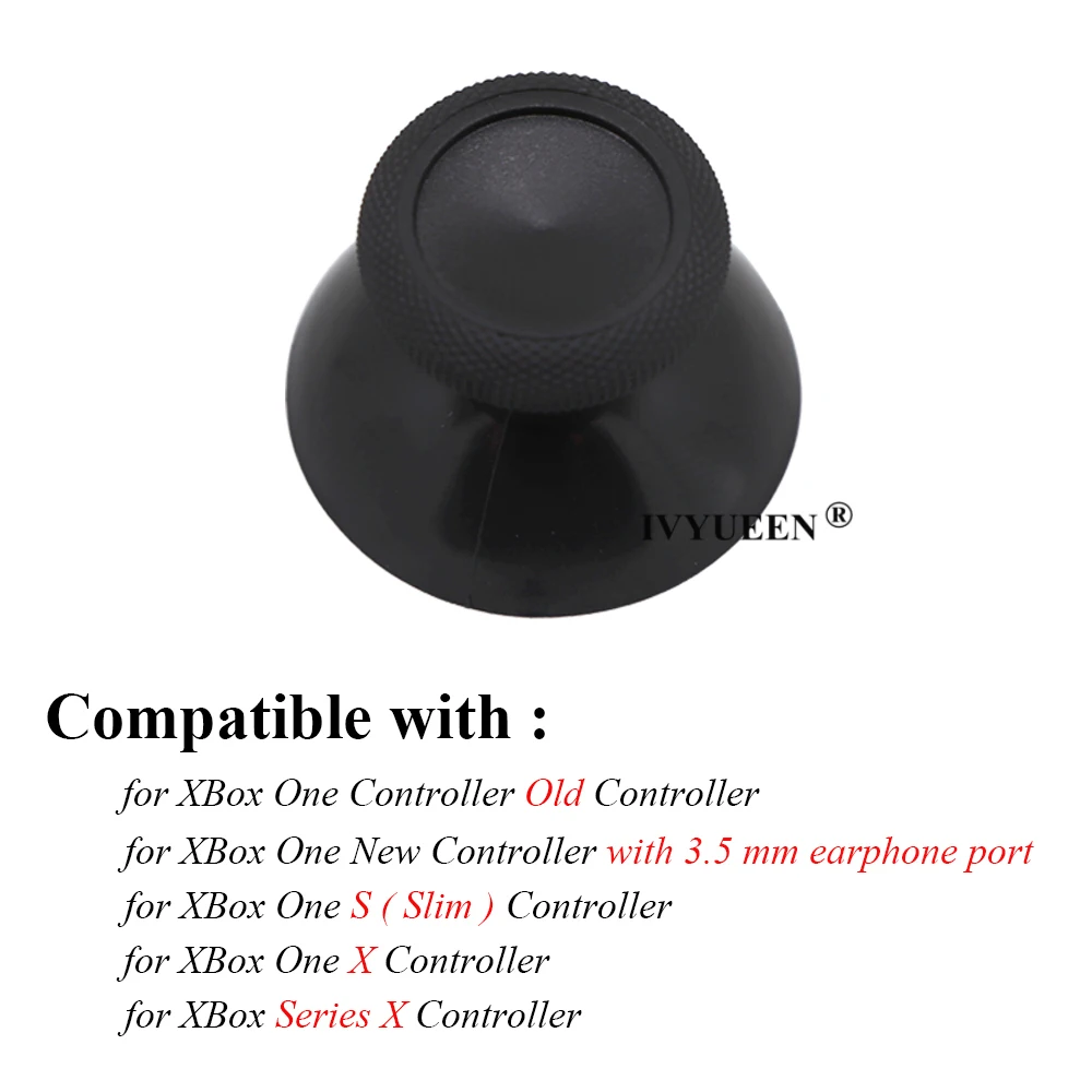 IVYUEEN 6 шт. для XBOX ONE X S Elite контроллер Черный 3D аналоговый Thumb Stick Thumbsticks шапки