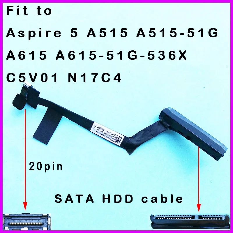 Новинка оригинальный разъем для жесткого диска SATA кабеля Acer Aspire 5 A515 A515-51G A615
