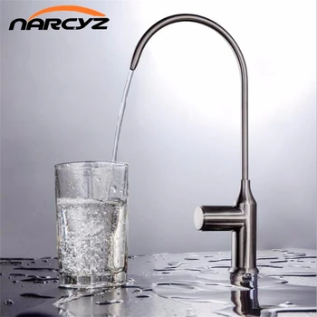 

Kitchen Faucet straight drinking faucet household 304 stainless steel button type single cold pure filtering faucet XT-219