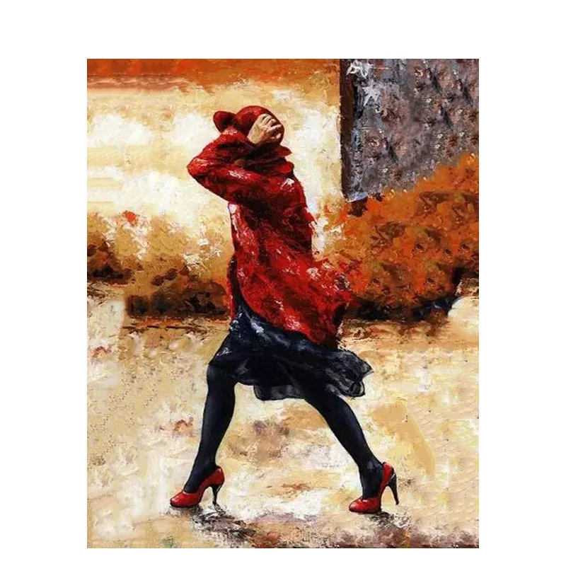

Woman Oil Picture By Number Figure Acrylic Paints Handmade Coloring Drawing Painting By Number Frame On Canvas Home Decor Art