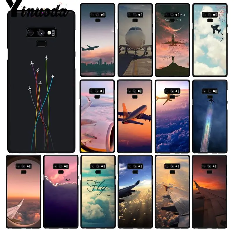 

Yinuoda Aircraft Airplane fly travel Plane PhoneCase For Samsung Galaxy A50 Note7 5 9 8 Note10 Pro J5 J6 Prime J610 J6Plus J7DUO