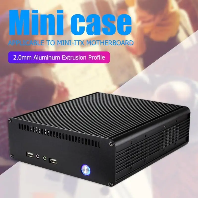 E-K3 мини-материнская плата ITX компьютерный корпус из алюминиевого сплава настольный мини-шасси