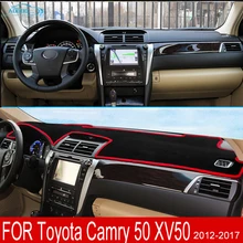 Tapis de tableau de bord antidérapant, couverture pare-soleil, accessoires de voiture adaptés à Toyota Camry 50 XV50 2012 2013 2014 2015 2017